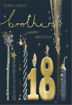 Picture of FOR A GREAT BROTHER 18TH BIRTHDAY CARD
